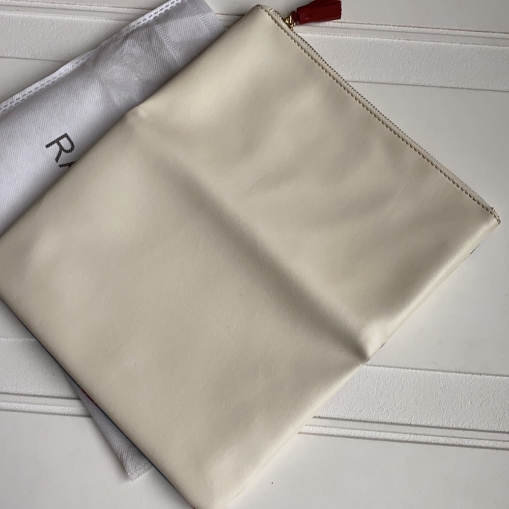 Rachel Pally Leather/Canvas Reversal Clutch - Picture 7 of 10
